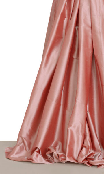 Pink Silk Extra Long Custom Curtains