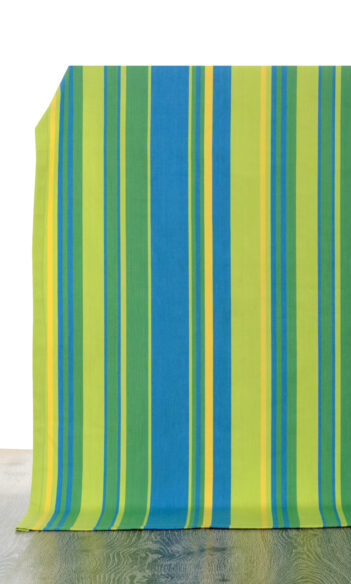 Striped Custom Drapery & Roman Blinds