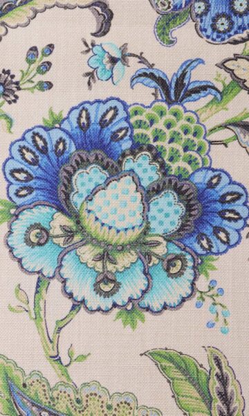 Floral Printed Custom Drapes For Dining Room