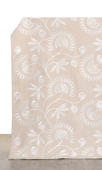 Floral Embroidery Extra Long Drapes