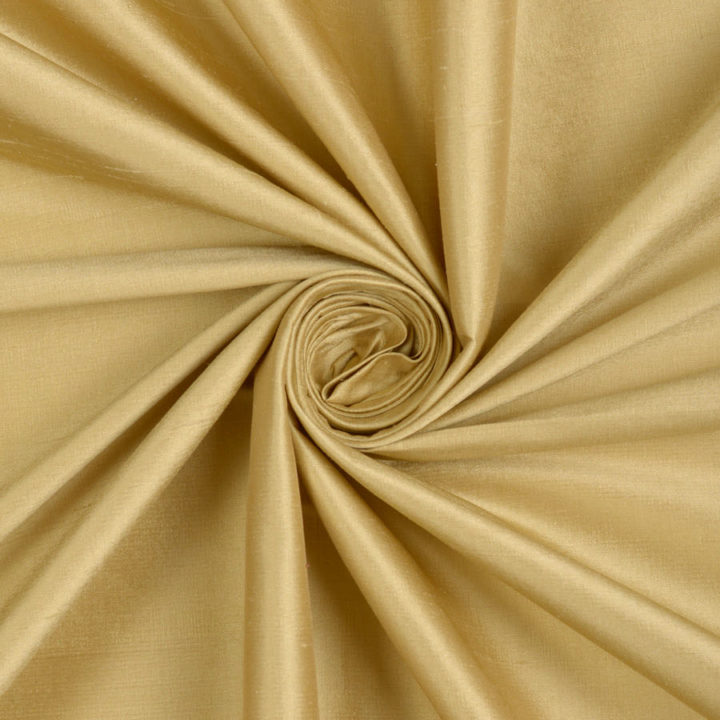 &#8216;Faon&#8217; Shantung Silk Custom Roman Blinds (Mustard Yellow)