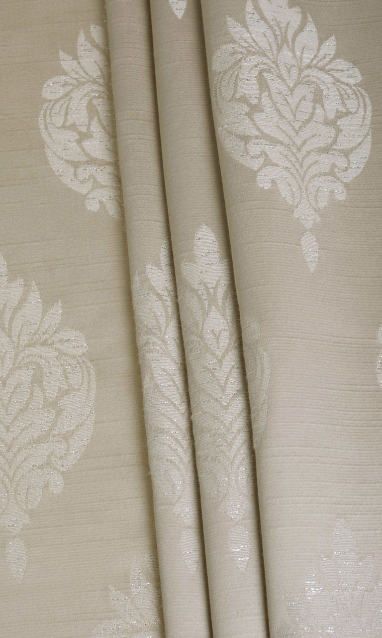 'Tivoli' SelfPatterned Damask Roman Shades (Brown Beige)