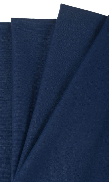 'Avon Denim' Custom Window Curtains/ Drapes (Plain Blue)