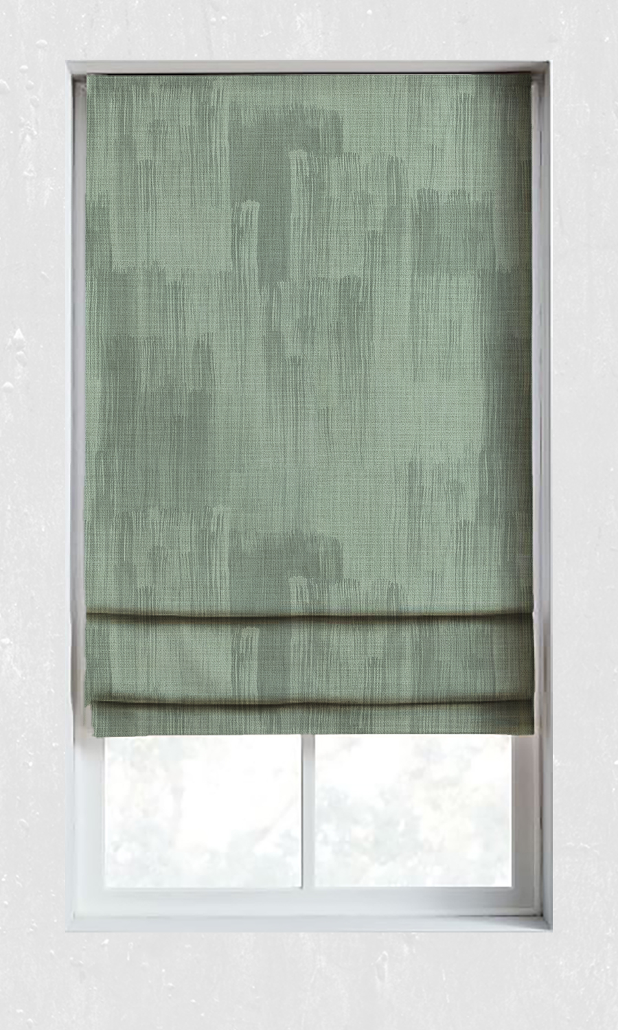 Buy Watercolor Effect Roman Shades Online I Aqua Blue I Spiffy Spools