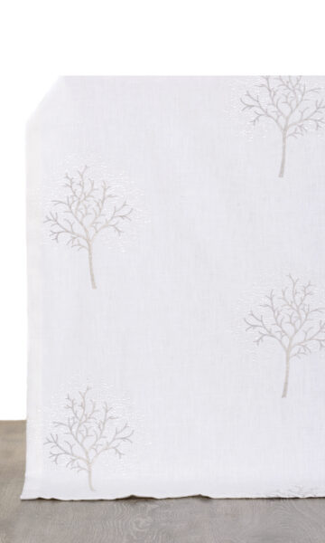 White Cotton Custom Window Shades