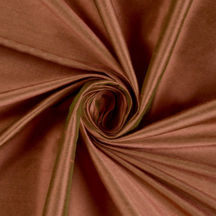 ‘Yonish’ Shantung Silk Made-to-Order Roman Blinds (Deep Orange)