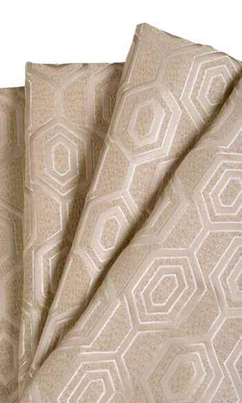 Beige Back Tab Top Custom Drapes
