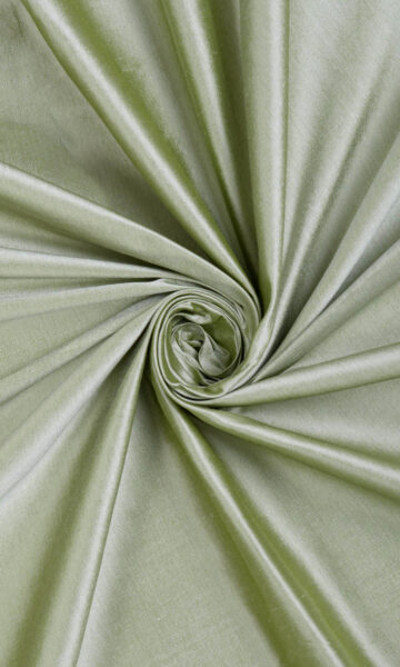 'Jeledon' Shantung Silk Custom Roman Shades (Celadon Green)