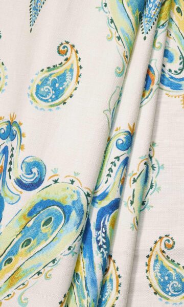 Printed Paisley Custom Curtains