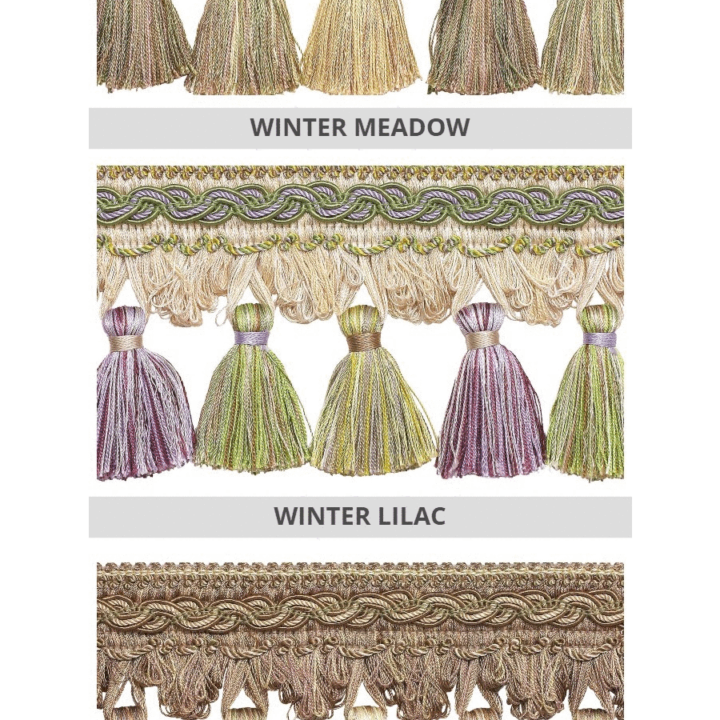 &#8216;Baroque&#8217; Tassel Trim for Drapes &#038; Curtains (13 Colors)