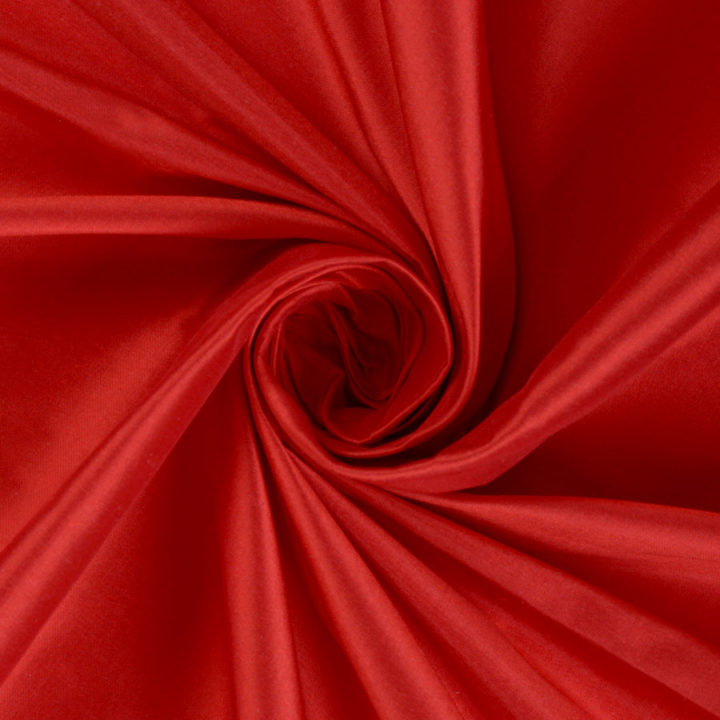&#8216;Papavero&#8217; Shantung Silk Custom Window Curtains (Red)