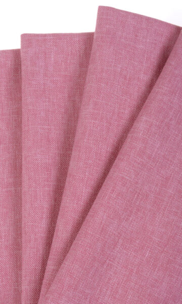 Pink Cotton Custom Roman Shades