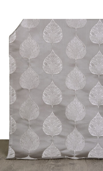 Grey Double Pinch Pleat Custom Drapery