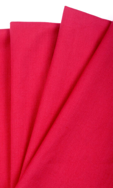 Red Cotton Custom Curtains