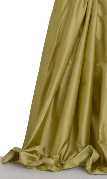 'Salsao' Shantung Silk Bespoke Fabric Blinds (Warm Green) - Image 2