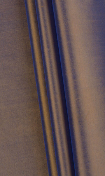 Brown Silk Custom Drapery & Roman Blinds
