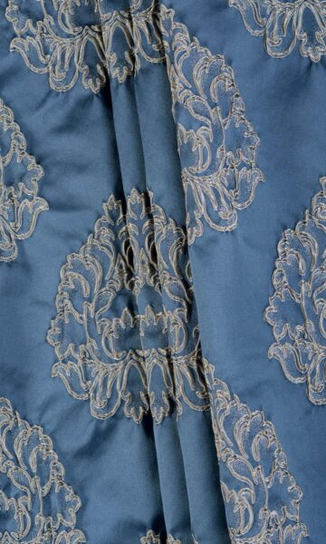 Floral Double Pinch Pleat Custom Drapery