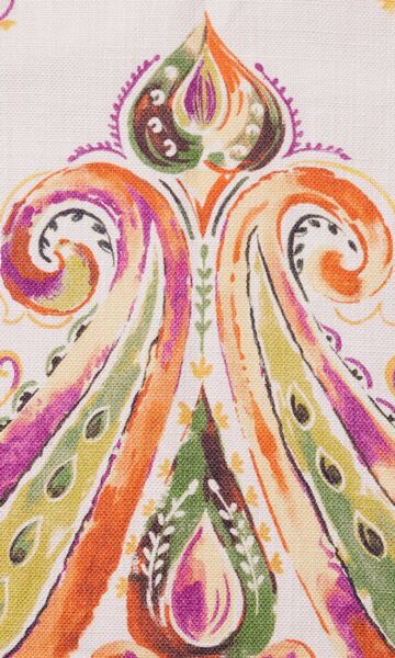 Printed Paisley Custom Drapery