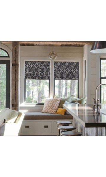 Custom Faux Roman Shade