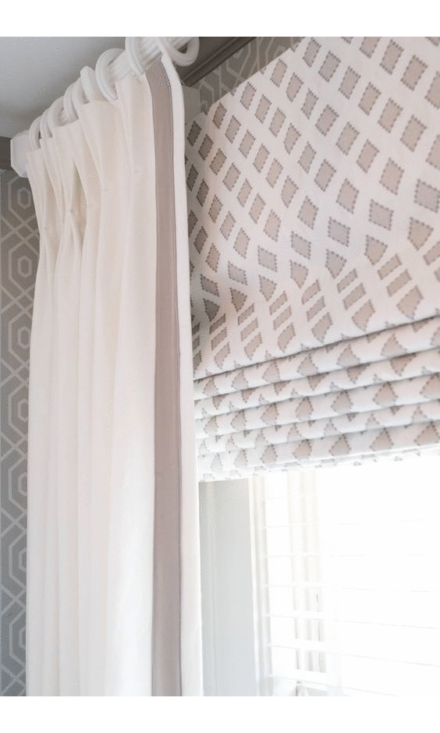 Custom Curtains and Drapes with Grosgrain Ribbon Trim I Spiffy Spools