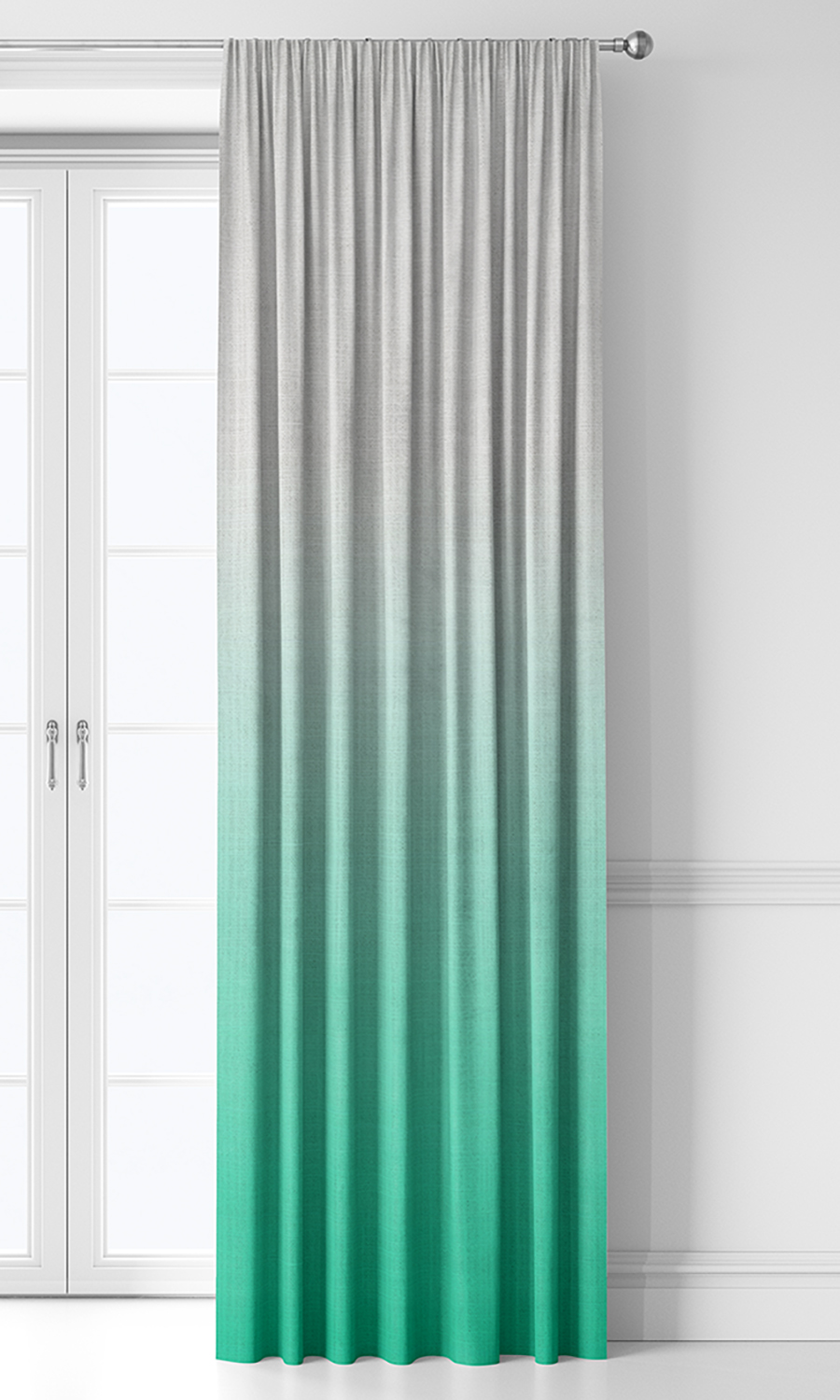 Ombre Curtains Seafoam Green