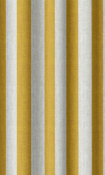 Yellow Striped Custom Fake Shades For Dining Room