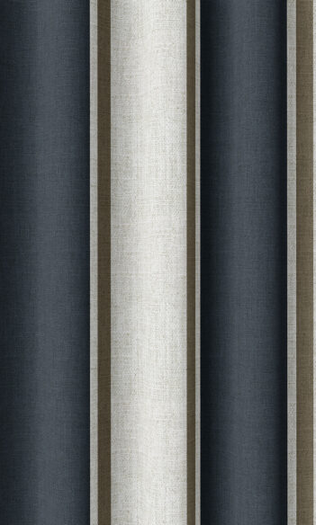 Blue And White Checked Custom Extra Long Drapes