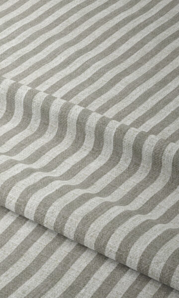 Grey Striped Custom Drapes For Nursery