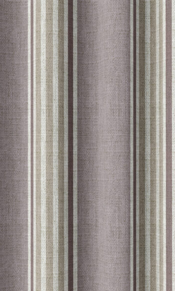 Grey Striped Custom Drapes For Nursery