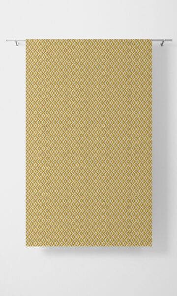Yellow Printed Custom Roman Blinds For Kitchen