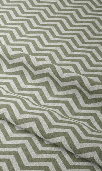 Green Zig Zag Fake Roman Shades