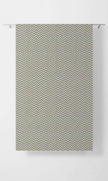 Green Zig Zag Custom Roman Blinds