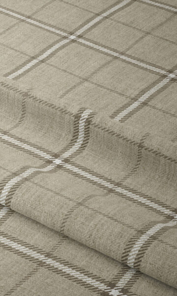 Beige Affordable And Checked Roman Shade