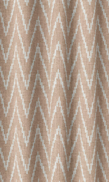 Pink Printed Extra Long Custom Curtains