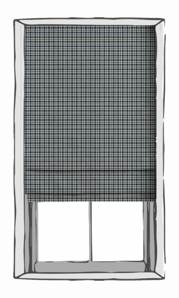 Modern Check Pattern Blinds For Window Treatment