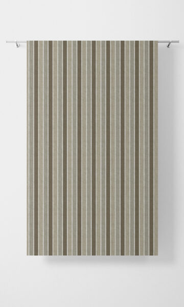 Beige And Brown Striped Custom Curtains For Bedroom