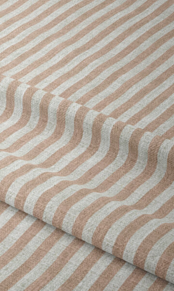 Pink Striped Custom Drapery For Playroom
