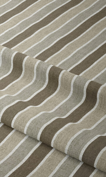 Beige And Brown Striped Custom Drapes For Bedroom