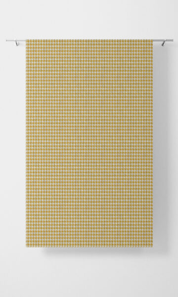 Yellow Checked Budget Custom Window Treatments For Living Room