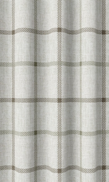 Modern Checked Patterned Custom Drapes
