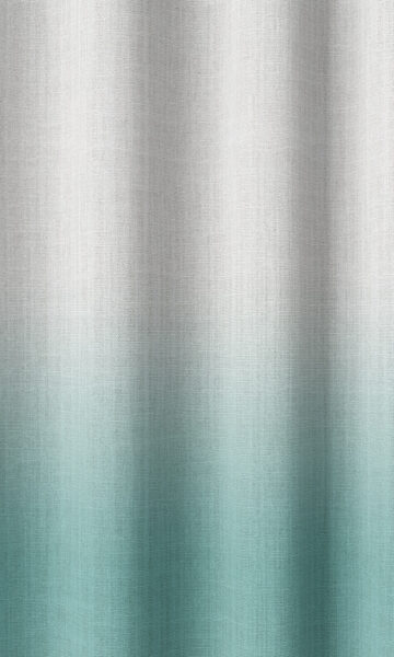 White And Teal Green Shade Drapes