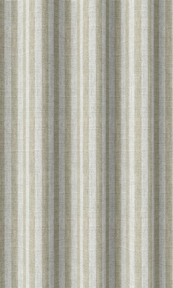 Beige Striped Custom Valance & Window Treatments