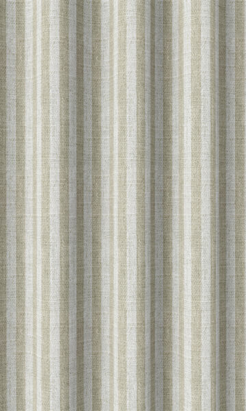 Beige Striped Custom Valance & Window Treatments