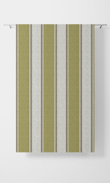 Striped Custom Curtain For Kitchen