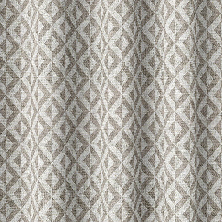 &#8216;Louvre&#8217; Fabric Swatch (Grey/ White)