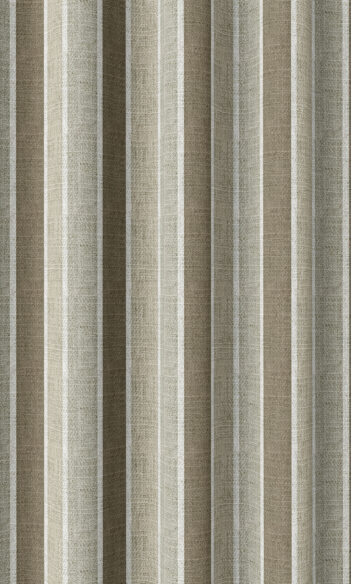 Beige And Brown Modern Striped Custom Drapes For Living Room