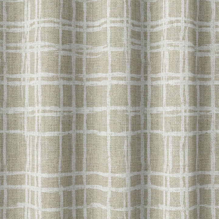 &#8216;Villa Leandre&#8217; Fabric Swatch (Beige/ White)