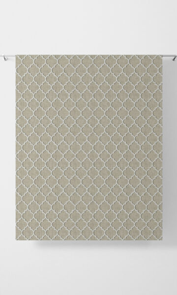 Beige Printed Custom Roman Blinds For Living Room