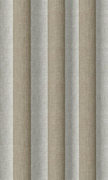 'Borneo River' Modern Striped Custom Roman Shades (Brown/ White)