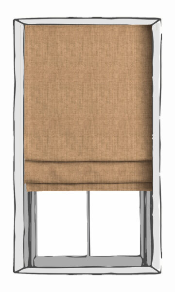 Orange Affordable Custom Roman Shades